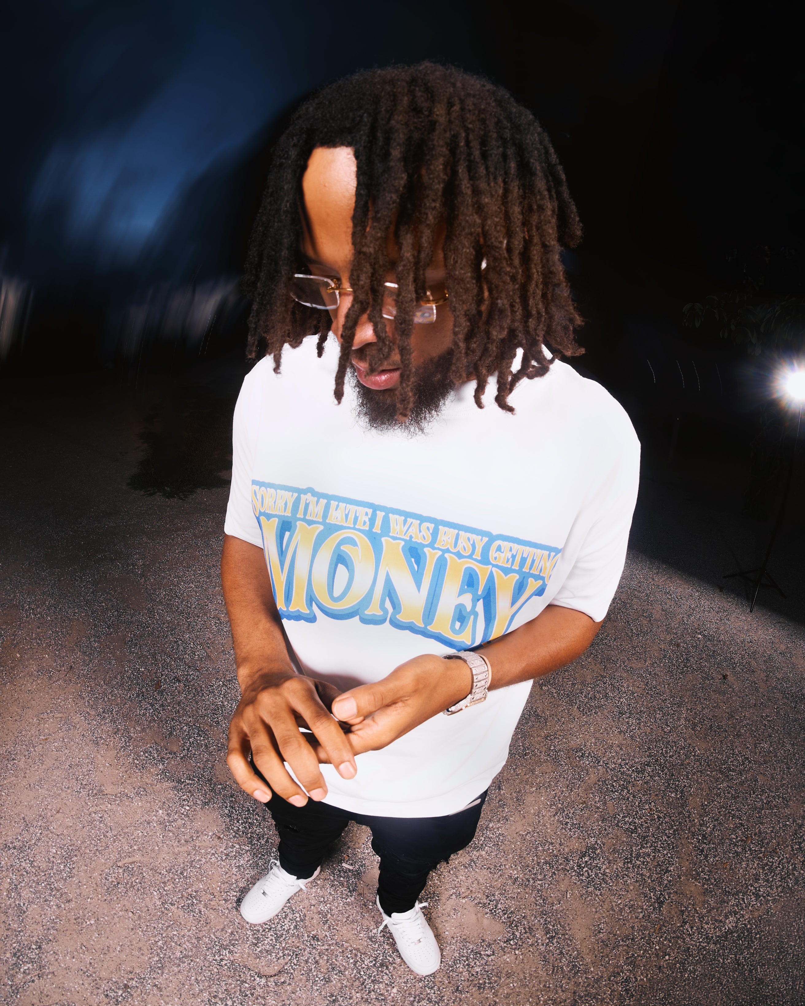 "SORRY I'M LATE" TEE